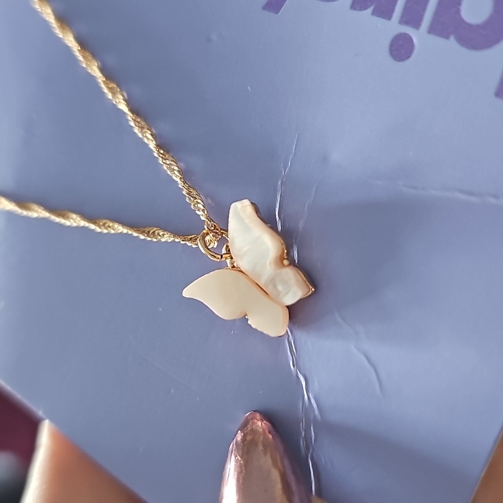 Rose Gold Butterfly Necklace